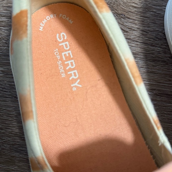 Sperry  Orange and Beige Slip-On Sneakers memory foam - Picture 6 of 6